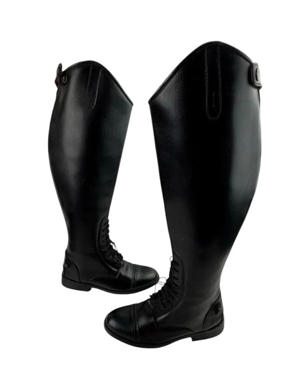 *NWOB EquiStar Equestrian Field Boots Size 6.5 Wide Black Paddock Jodphur Sports